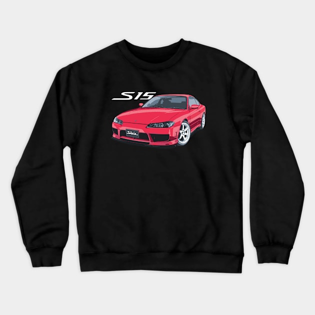 super red s15 Crewneck Sweatshirt by cowtown_cowboy